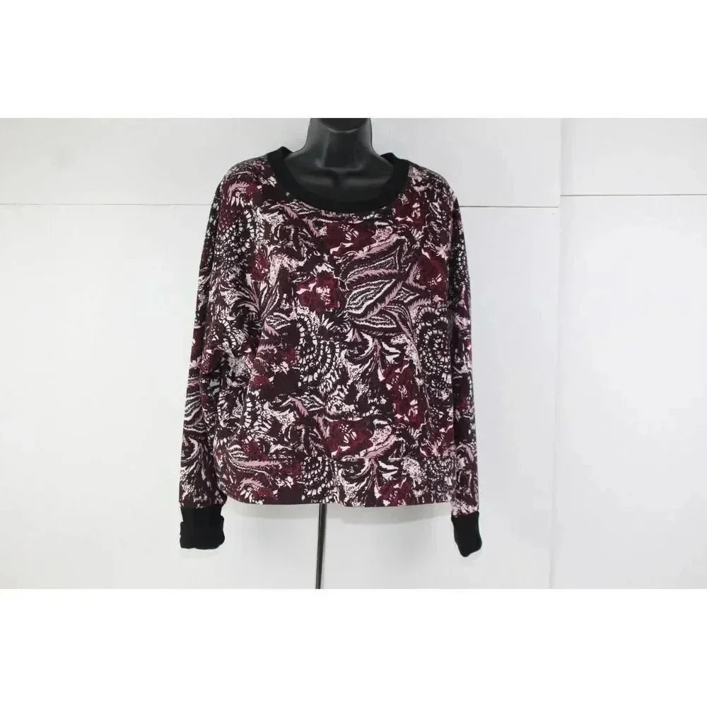 joie ladies burgundy&white sweatshirt size XL